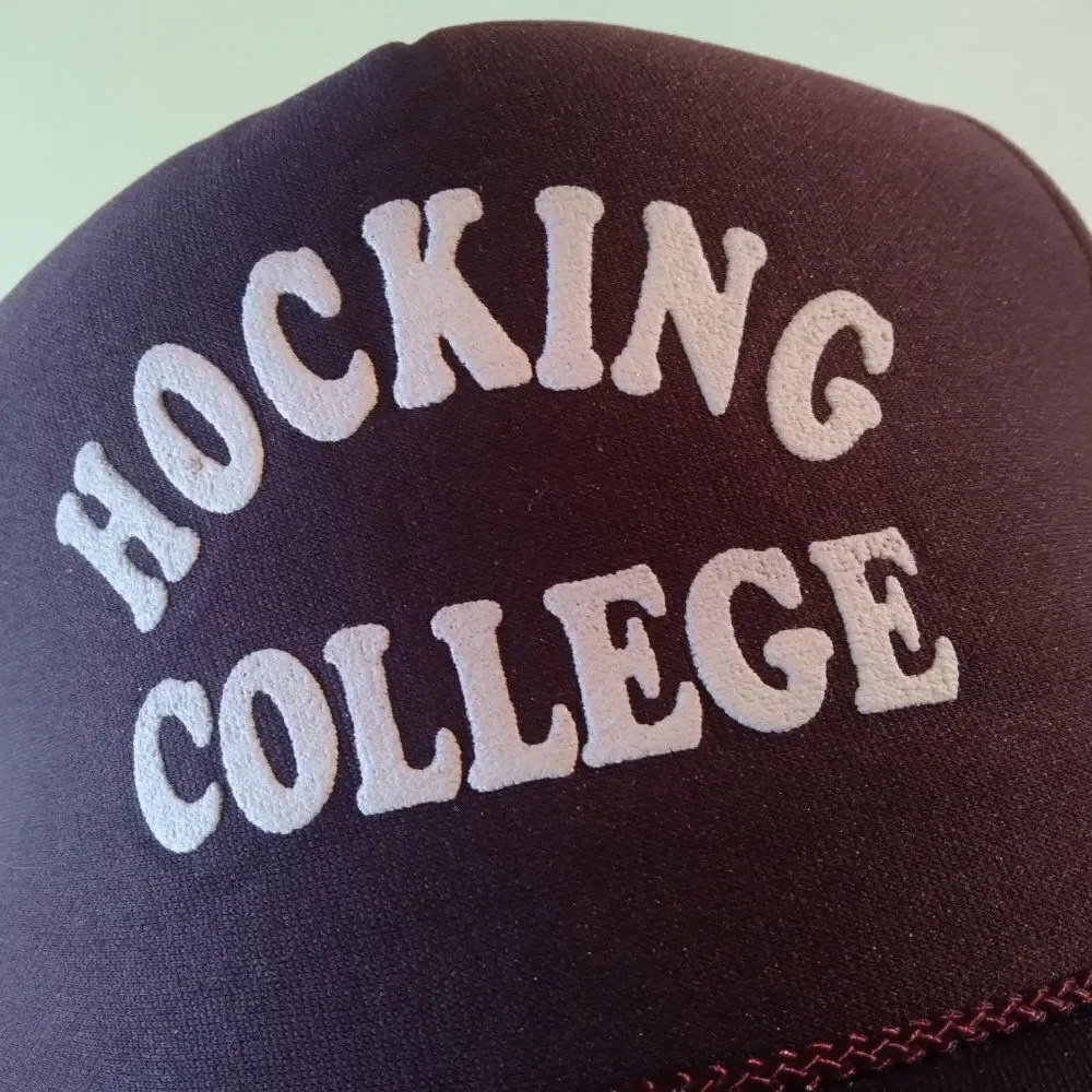 Deadstock Vintage Hocking College Rope Snap Back Trucker Hat